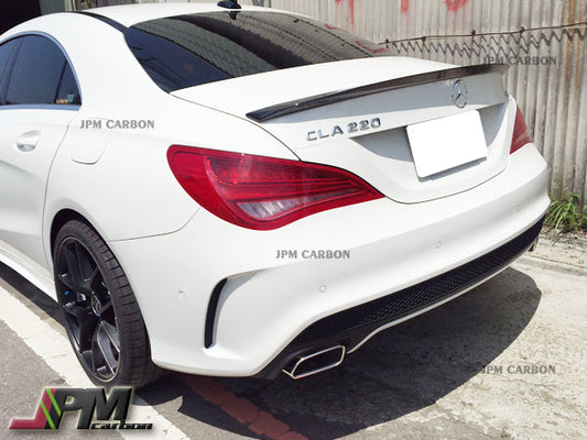 P Style Carbon Fiber Trunk Spoiler Fit For 2013-2018 Mercedes-Benz W117 CLA-Class Sedan