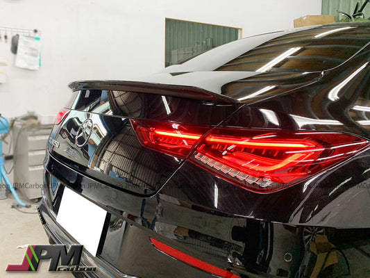 [JPMCarbon] V Style Carbon Fiber Trunk Spoiler Fits For 2020-2025 Mercedes-Benz W118 CLA-Class Sedan Only