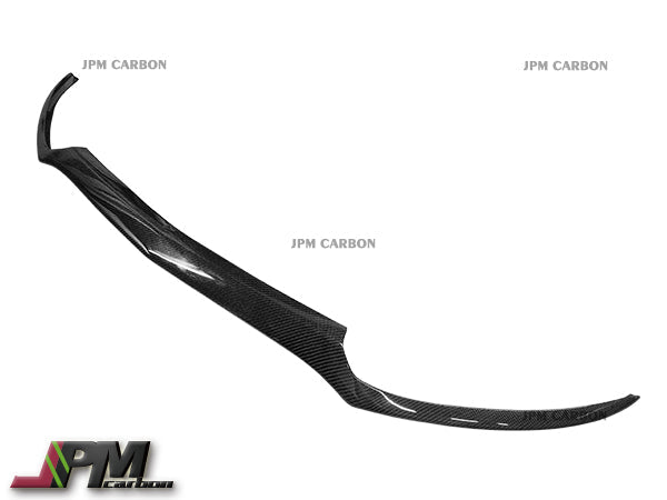 [JPMCarbon] Carbon Fiber Front Bumper Add-on Cover Lip Fits For 2015-2018 Mercedes-Benz W205 Pre-facelift C-Class with AMG Sport Package Only