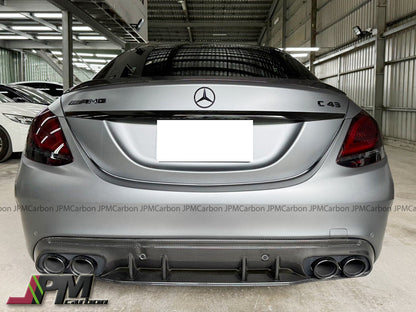[JPMCarbon] C63 Style Carbon Fiber Trunk Spoiler Fits For 2015-2021 Mercedes-Benz W205 C-Class Sedan Only