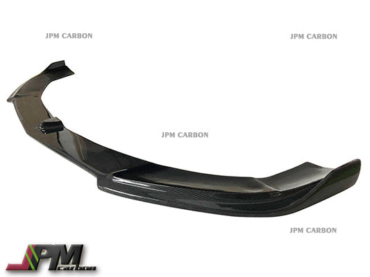 DP Style Carbon Fiber Front Bumper Add-on Lip Fits For 2014-2016 Mercedes-Benz W212 Facelift E-Class Sedan with AMG Sport Package Only