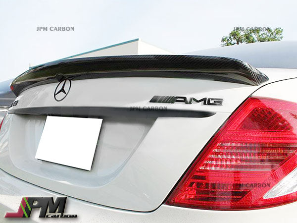 D Style Carbon Fiber Trunk Spoiler Fits For 2006-2014 Mercedes-Benz W216 CL-Class Coupe