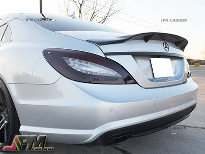 R Style Carbon Fiber Trunk Spoiler Fits For 2011-2018 Mercedes-Benz W218 CLS-Class Sedan