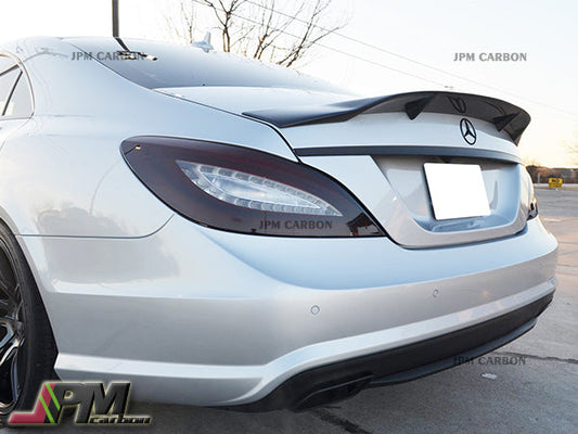 R Style Carbon Fiber Trunk Spoiler Fits For 2011-2018 Mercedes-Benz W218 CLS-Class Sedan