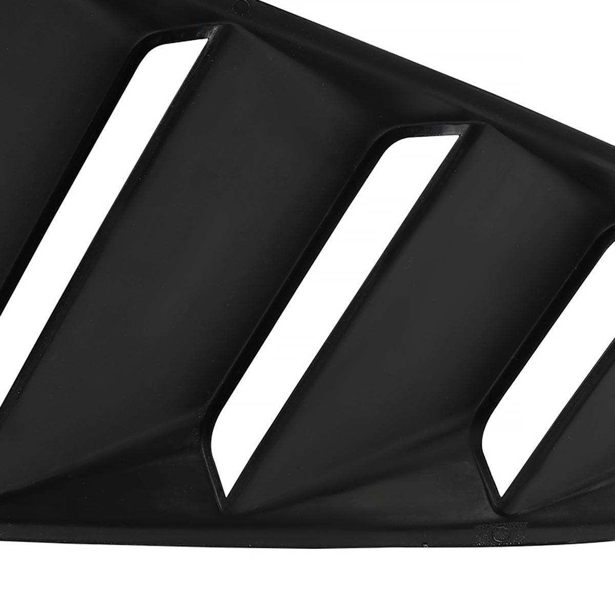 2015-2018 Ford Mustang Black ABS Quarter Window Louvers