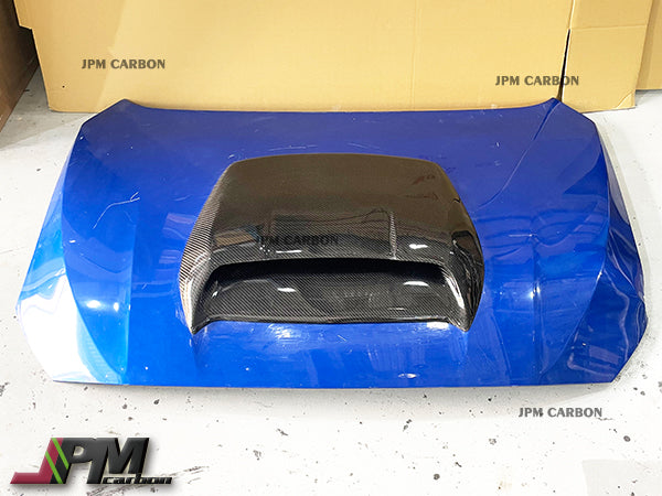 JPM Carbon Fiber Hood Scoop Bonnet Vent Fits For 2015-2021 Subaru WRX / STI Only