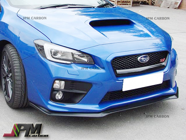 HT Style Carbon Fiber Front Bumper Add-on Lip Fits For 2015-2017 Subaru WRX / STI Only