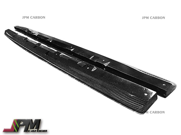 CS Style Carbon Fiber Side Skirt Add-on Lips Fits For 2015-2021 Subaru WRX / STI Only