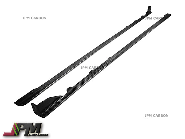 STI Style Carbon Fiber Side Skirt Add-on Lips Fits For 2015-2021 Subaru WRX / STI Only