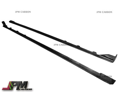 STI Style Carbon Fiber Side Skirt Add-on Lips Fits For 2015-2021 Subaru WRX / STI Only