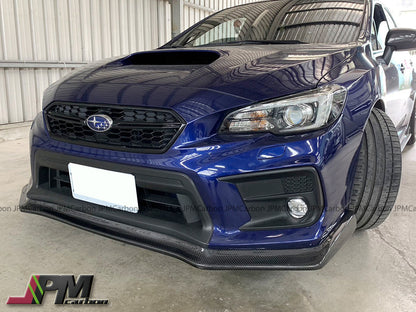 CS Style Carbon Fiber Front Bumper Add-on Lip Fits For 2018-2021 Subaru WRX / STI Only