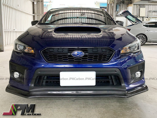 CS Style Carbon Fiber Front Bumper Add-on Lip Fits For 2018-2021 Subaru WRX / STI Only