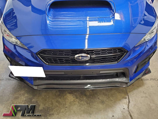 HT Style Carbon Fiber Front Bumper Add-on Lip Fits For 2018-2021 Subaru WRX / STI Only