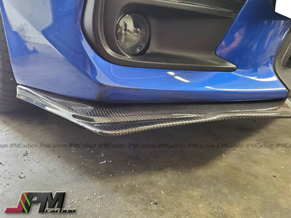 HT Style Carbon Fiber Front Bumper Add-on Lip Fits For 2018-2021 Subaru WRX / STI Only