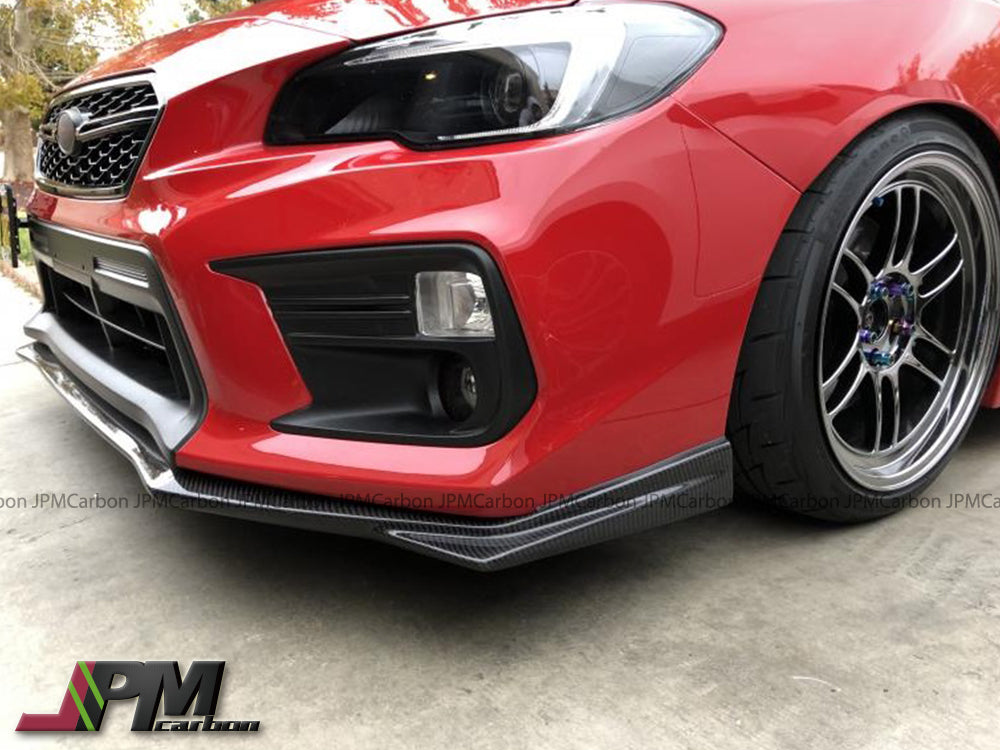 STI Style Carbon Fiber Front Bumper Add-on Lip Fits For 2018-2021 Subaru WRX / STI Only