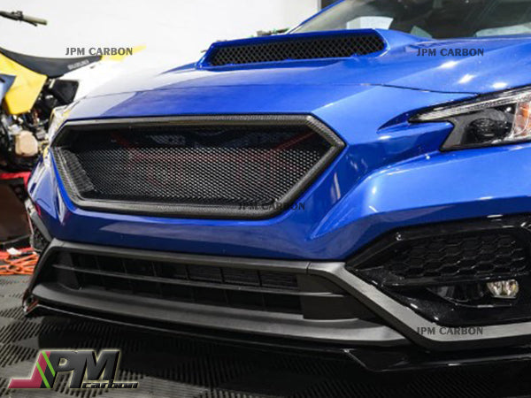 JPM Sporty Carbon Fiber Front Replacement Grille Fits For 2022-2024 Subaru WRX Only