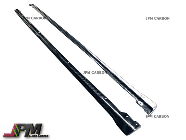 STI Style Carbon Fiber Side Skirt Add-on Lips Fits For 2022-2024 Subaru WRX / STI Only