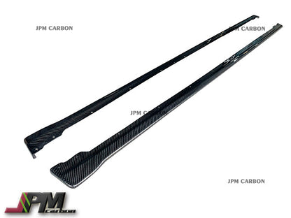 STI Style Carbon Fiber Side Skirt Add-on Lips Fits For 2022-2024 Subaru WRX / STI Only