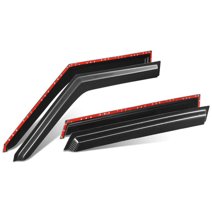 10-13 Kia Soul Carbon Fiber Pattern Window Visors 4PCS