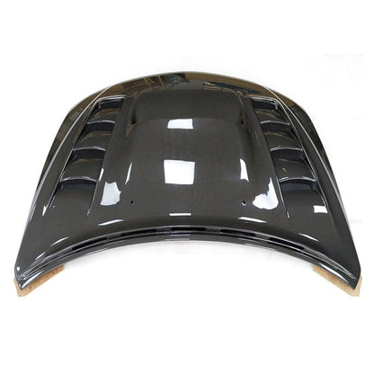 JDMuscle [08-14 WRX/STI] Carbon Fiber Hood V3 w/ Heat Extract