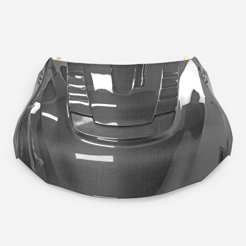 JDMuscle Tanso Carbon Fiber Hood VS Style  - 2020+ Toyota Supra GR A90/A91