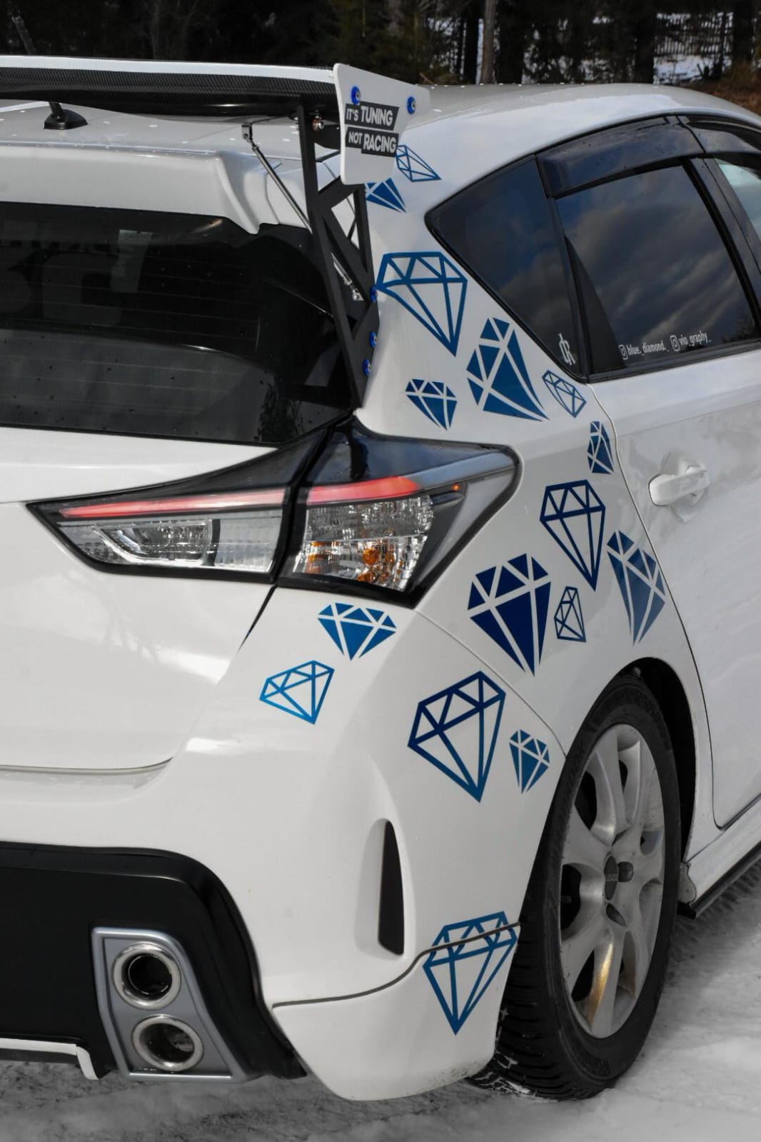 NTXGlow clear tail light LENSES (2016 - 2018 Scion Toyota Corolla IM hatchback / Corolla / Auris )