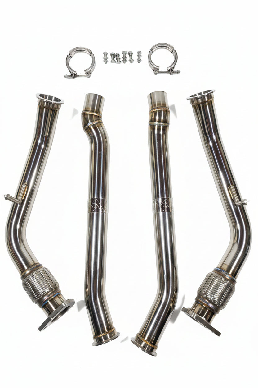 Vorsprung Autowerk Non-Resonated Sport Downpipes – Audi Q7 4M 3.0T Supercharged