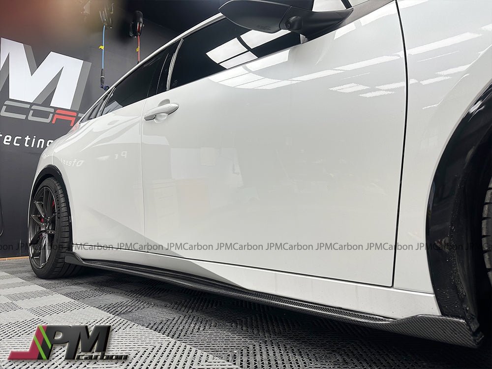 [JPMCarbon] SB Style Carbon Fiber Side Skirt Add-on Lips Fits For 2023-2025 Toyota PRIUS PHEV XW60