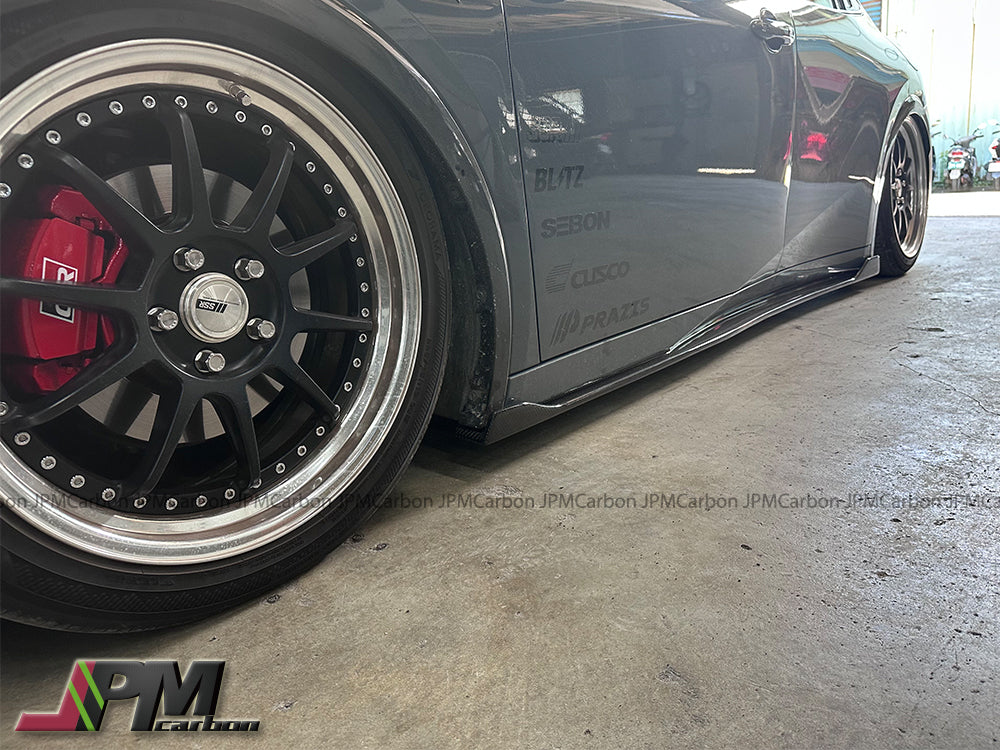 [JPMCarbon] SB Style Carbon Fiber Side Skirt Add-on Lips Fits For 2023-2025 Toyota PRIUS PHEV XW60