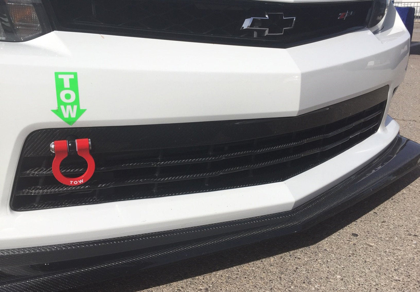 2014-2015 CHEVY CAMARO SS/Z28 CARBON FIBER FRONT LOWER GRILLE