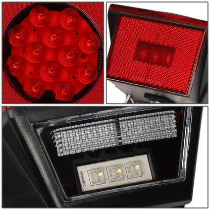 12V Trailer Lights Red Under 80" Wide Applications