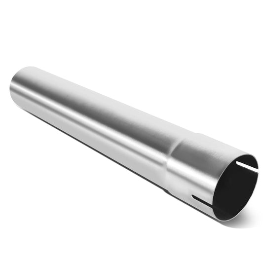 3.0"-3.15" Flared Exhaust Pipe Tubing - 18" Polished Stainless Steel