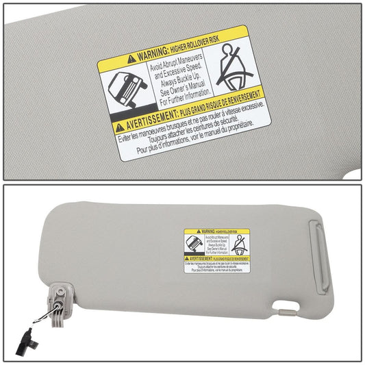 2010-2015 Mazda CX-9 Sun Visor with Lighted Mirror - Gray