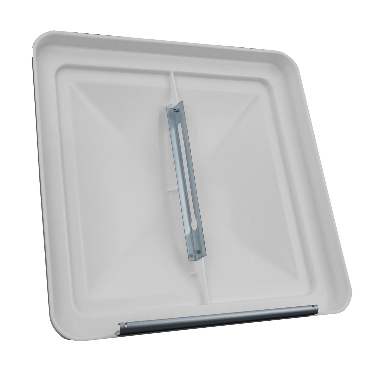 RV Roof Vent 14x14 Overall Dimension Replacement Lid White/Silver