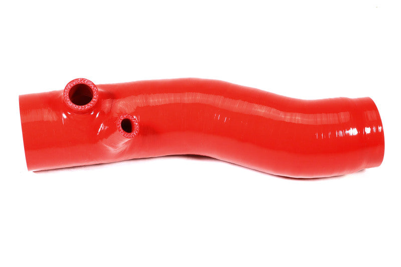 Perrin [22-24 WRX] Red/Black 3in Turbo Inlet Hose w/ Nozzle - Longer Version | PSP-INT-425