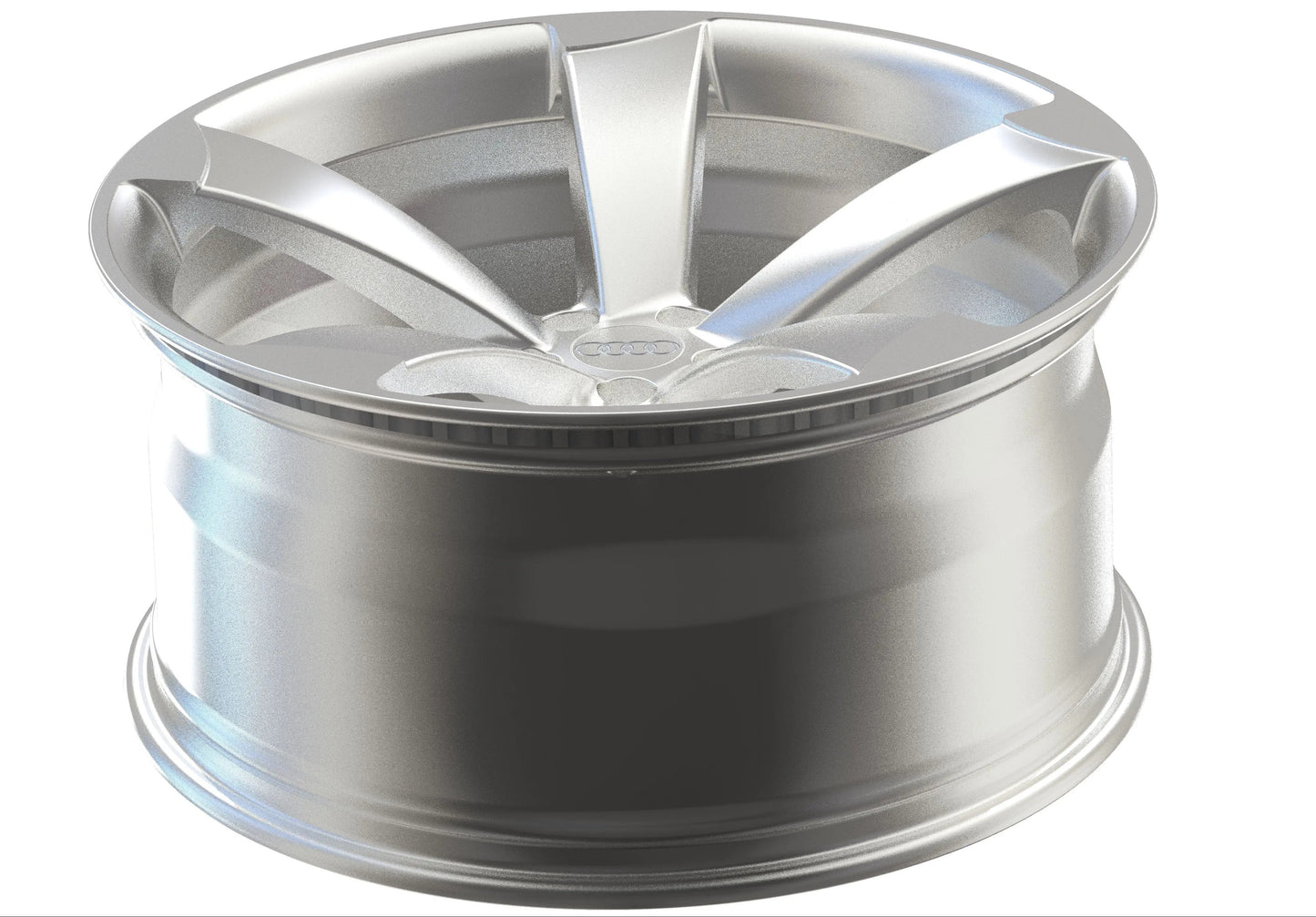 Set of Audi Forged "Rotor" Style Wheels