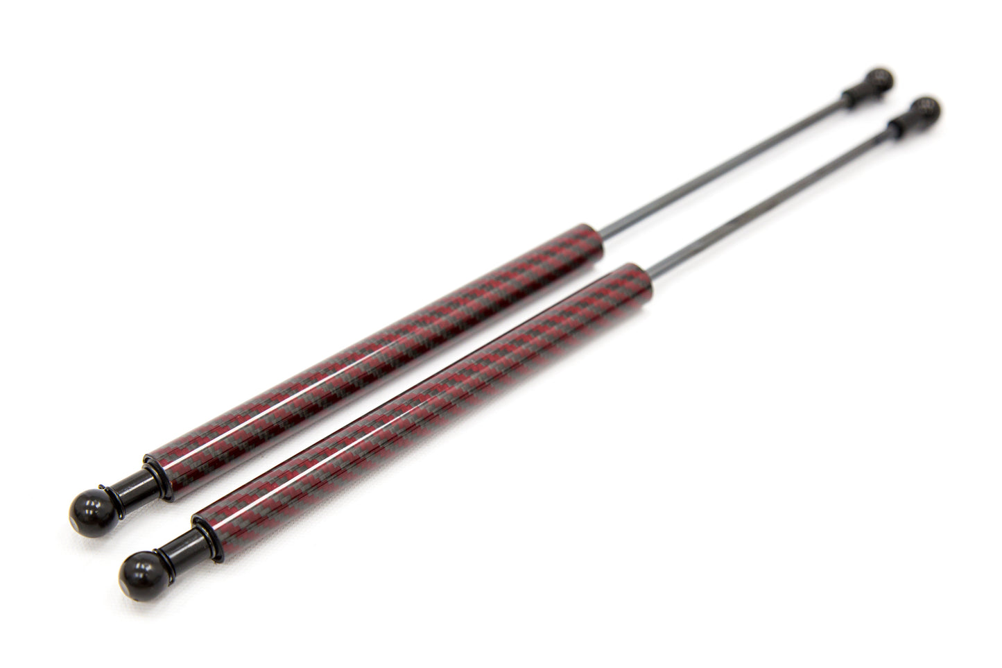 Carbon Reproductions Carbon Kevlar Hood Damper Kit (Red) - 2013-2016 Scion FR-S / 2013-2020 Subaru BRZ / 2017-2019 Toyota 86