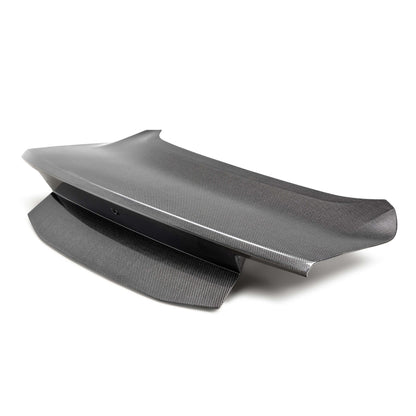 2024 + Ford Mustang S650 Gloss Carbon Fiber One Piece OE Style Rear Trunk Holes Delete