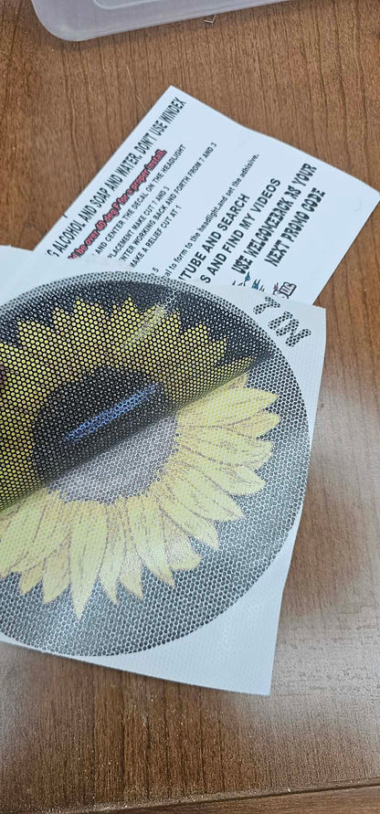 Sunflower Duck for a round headlight decal. 44
