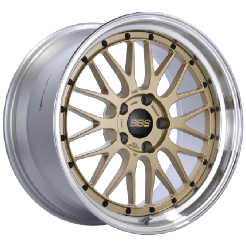 BBS RS-GT 18x8 5x130 ET50 CB71.6 Gold w/ Machined Lip Wheel