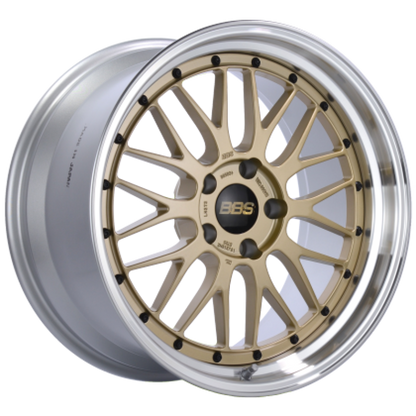 BBS RS-GT 18x8 5x130 ET50 CB71.6 Gold w/ Machined Lip Wheel