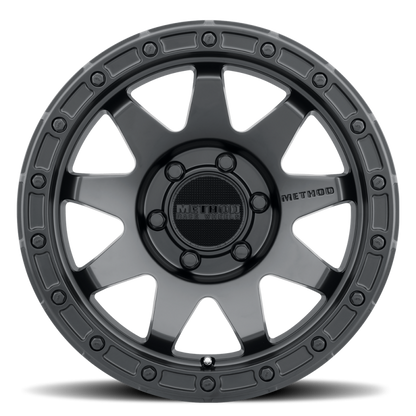 Method MR317 17x9 -12mm Offset 6x5.5 106.25mm CB Matte Black Wheel