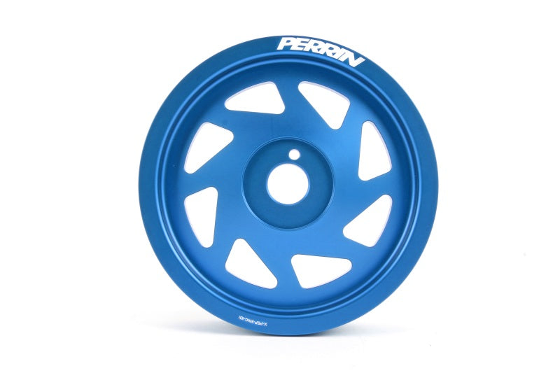 Perrin 15-25 WRX / 13-16 FR-S/ 13-23 BRZ / 22-23 GR86 / 12-24 Impreza / 13-24 Crosstrek / 13-24 Legacy Lightweight Crank Pulley - Blue | PSP-ENG-101BL