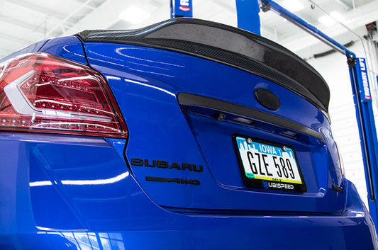 OLM V Style Carbon Fiber Trunk Spoiler - 2015+ WRX / STI