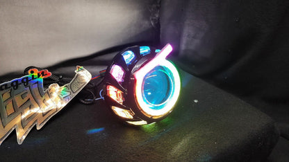Color Flow Angry Eye Halos 5v Sk6812 Rgbw