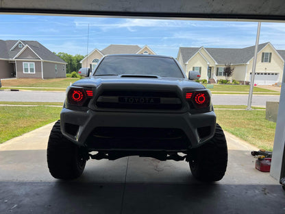 Angry Eye RGB Halos Includes Controller With Drl And Turn Signal Inputs
