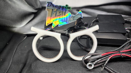 Angry Eye RGB Halos Includes Controller With Drl And Turn Signal Inputs