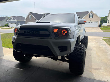Angry Eye RGB Halos Includes Controller With Drl And Turn Signal Inputs