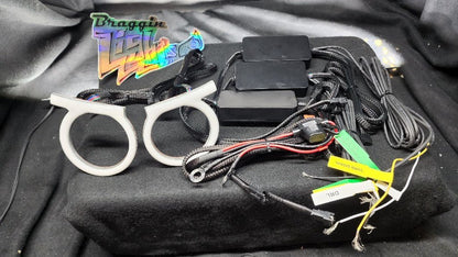 Angry Eye RGB Halos Includes Controller With Drl And Turn Signal Inputs