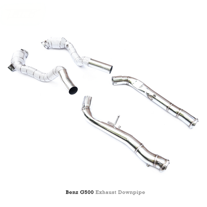 High Flow Catted T304 Stainless Downpipe for Mercedes Benz G500 W463A 4.0T
